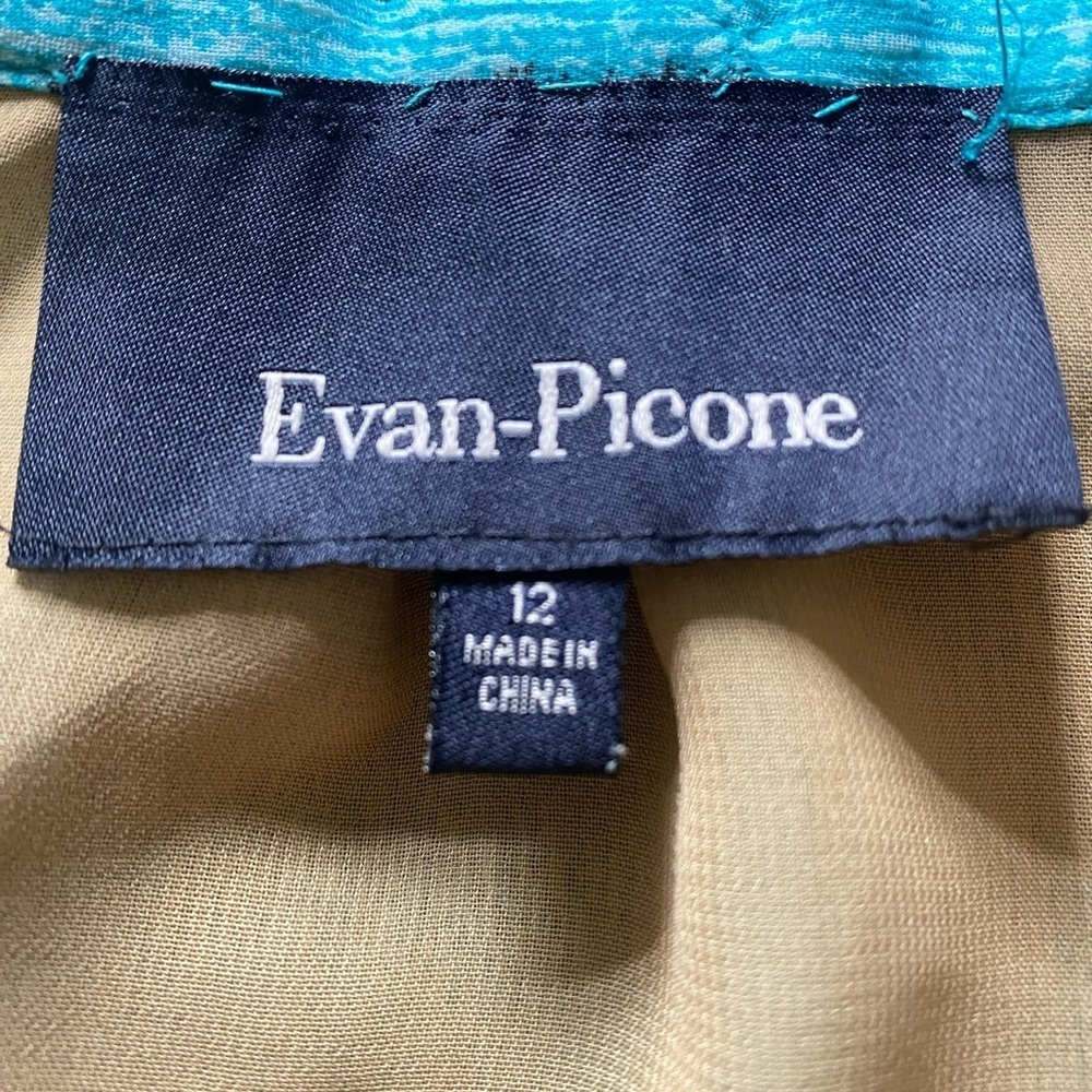 Evan Picone Blue Pleated MIDI Skirt for Resort Wear - Picture 2 of 8